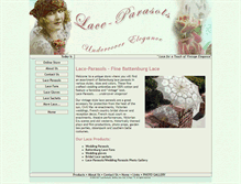 Tablet Screenshot of lace-parasols.com